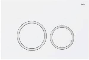 Кнопка смыва IDDIS Unifix UNI03WCi77 003, белая/хром