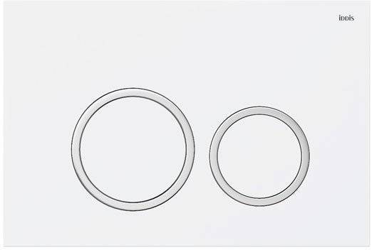 Кнопка смыва IDDIS Unifix UNI03WCi77 003, белая/хром