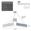 Подвесной светодиодный cветильник Geometria ЭРА Igrek SPO-142-W-40K-044 44Вт 4000К белый Б0050568 фото 7