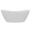 Акриловая ванна AQUAme AQM3504MW 167.6x75, белый матовый фото 2