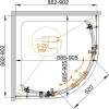 Душевой уголок Cezares STYLUS-O-M-R-2-90-C-Cr фото 8