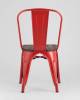 Набор из 6 стульев Stool Group Tolix YD-H440B-W LG-03 X6 красный глянцевый, темное дерево фото 6