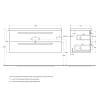 Тумба под раковину Cezares ECO-1200-2C-SO-BL Bianco Lucido, 120x48x50 фото 2