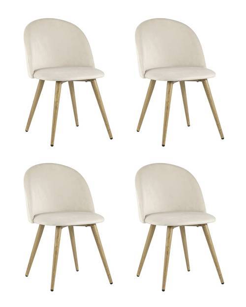 Набор из 4 стульев Stool Group Лион DC-69030 HLR-2 X4 кремовый