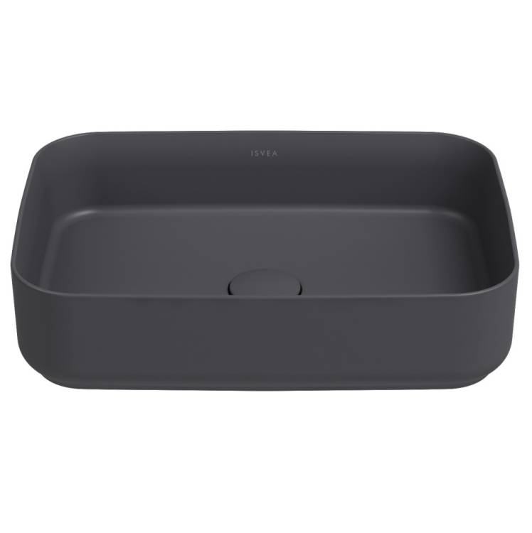 Раковина Isvea Infinity 10NF65050SV-2C антрацит матовый, 50x36