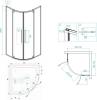 Душевой уголок RGW Stilvoll SV-53 B 80x80x200 профиль черный фото 3