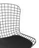 Набор из 4 стульев Stool Group Bertoia BTY-18-P6 BL/BL X4 черный с черной подушкой фото 7