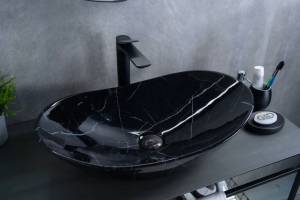 Раковина Gid Lago Bs9811 54467 глянцевая, под камень, 61x37x15