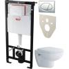 Комплект Унитаз подвесной Duravit D-code 45700900A1 + Инсталляция AlcaPlast AM101/1120-4:1RS M71-001