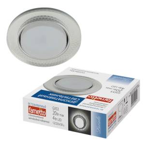 Встраиваемый светильник Fametto Luciole 156 DLS-L156 GX53 GLASSY/CLEAR 3D