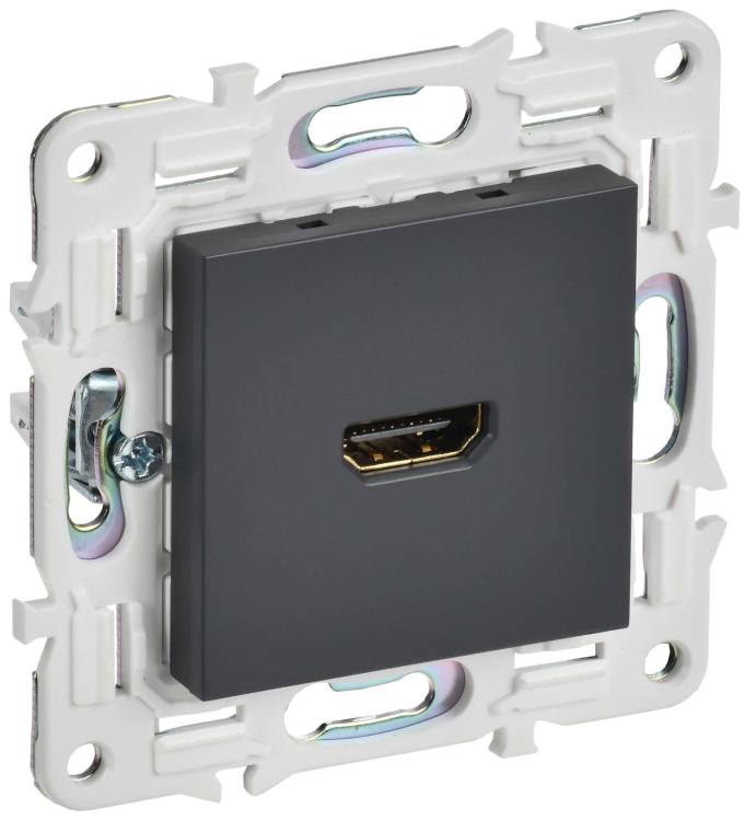 Розетка HDMI IEK Skandy SK-H10-K48 титан