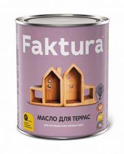 FAKTURA масло для террас  с натуральным воском и тунговым маслом (0,7л)