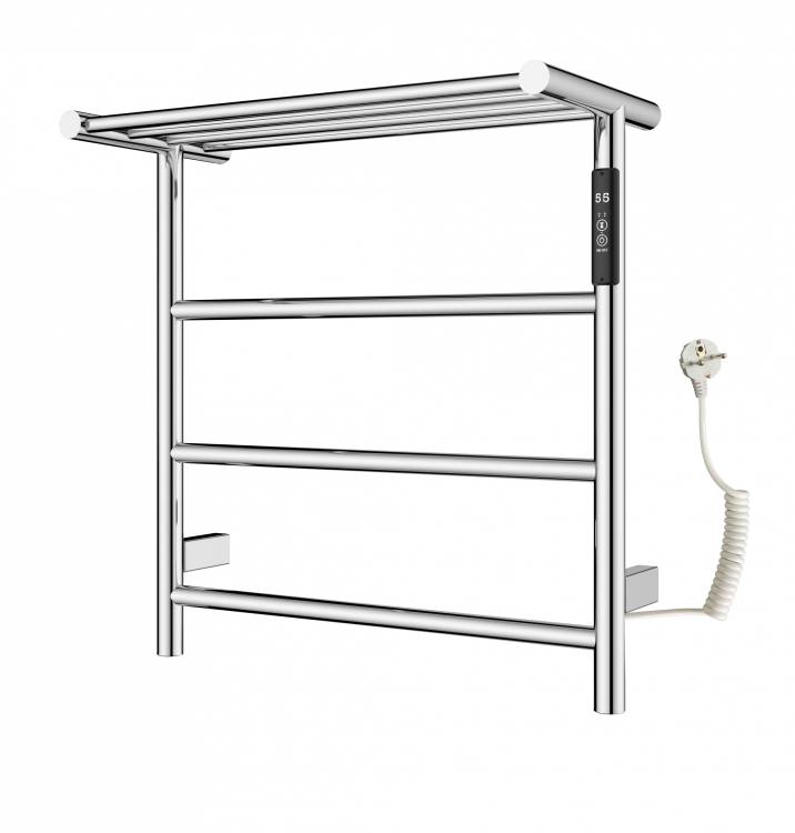Полотенцесушитель электрический Wonzon & Woghand WW-AL402-CR с полкой, хром