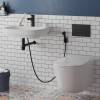 Смеситель для раковины Paini Viva Style P4YO205/574 с гигиеническим душем, черный фото 3