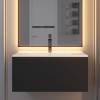 Тумба под раковину Uperwood Parma Premium 3930205464 подвесная, черная, 75 см фото 5