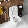Унитаз-компакт Cerutti Spa Chika 8708 безободковый, с микролифтом фото 5
