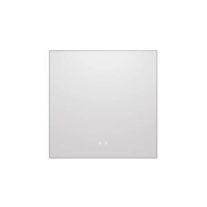 Зеркало Vincea VLM-4F800GM-2 с подсветкой  вороненая сталь, 80x80