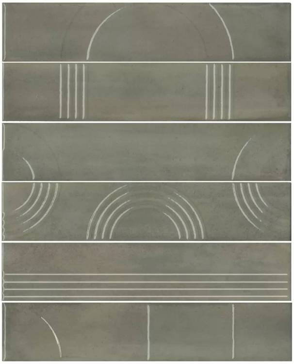 Панно Kerama Marazzi Мажорель KMP3STA003RN6X зелёный глянцевый 36x28.5