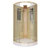 Душевая кабина Niagara Luxe NG-7715GBK 900x900х2100 низкий поддон стенки ЗОЛОТО БЕЗ КРЫШИ
