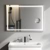 Зеркало AM.PM Gem 100 с LED-подсветкой, часами и косметическим зеркалом фото 3