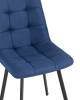Набор из 4 стульев Stool Group Chilly OS-2011-V seat 1009-22 DUAL X4 темно-синий, рогожка фото 8