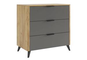 Комод Woodville Адам 576847 дуб крафт золотой, графит
