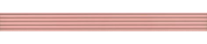 Бордюр Kerama Marazzi Монфорте LSA012R Розовый Структур Обрезной 3.4x40