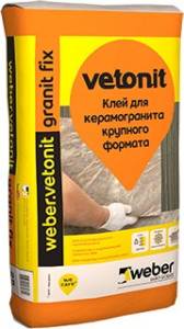 WEBER VETONIT GRANIT FIX клей плиточный c керамогранитом для вн.и нар. работ (25кг)