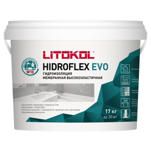 Гидроизоляционная мастика Litokol Hidroflex Evo 17 кг