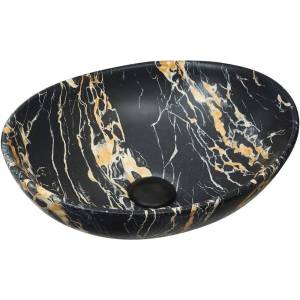 Раковина Weltwasser WW Elbach 10000004550 3078 K514 40 см, под мрамор, черная