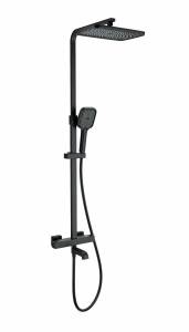 Душевая стойка Wonzon & Woghand WW-B3026-T1-MB с термостатом, черный