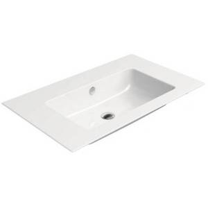 Раковина GSI Pura 8843111 80 см, белая глянцевая