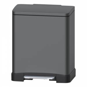 Мусорное ведро Weltwasser Lassy TG 12L Педальное, Серый матовый