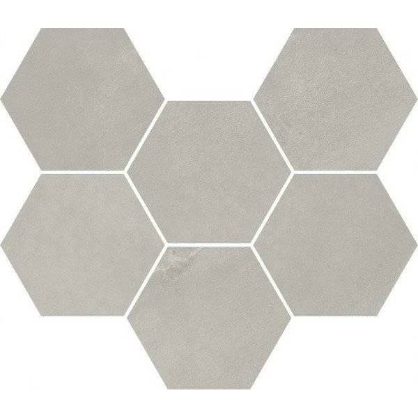 Мозаика Italon Continuum 620110000188 Silver Mosaico Hexagon 25x29
