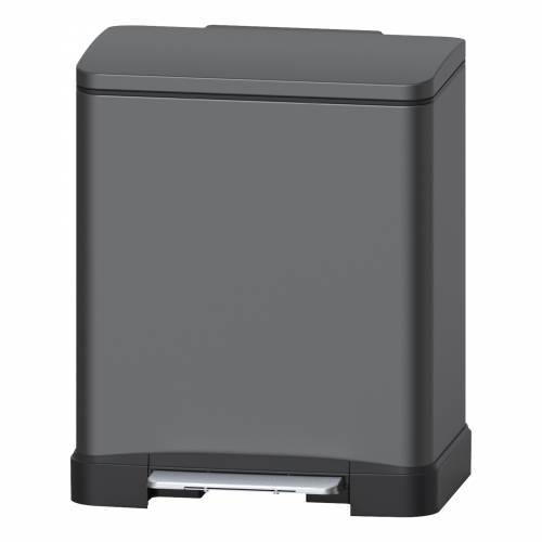Мусорное ведро Weltwasser Lassy TG 12L Педальное, Серый матовый
