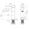 Смеситель для раковины Knotlor Eclipse SS-20 сатин фото 5