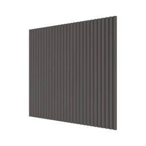 Стеновая квадратная панель МДФ Ликорн Полосы графит 50x50x0.8