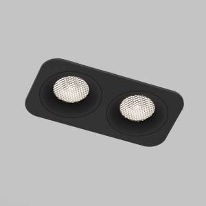 Встраиваемый точечный светодиодный светильник Elektrostandard Tetro 15277/LED 20W 4000K черный IP44