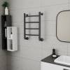 Полотенцесушитель водяной Teymi Lina П4 W80158 с комплектом K1, черный матовый, 40x60 фото 6