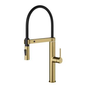 Смеситель для кухни Wasserkraft A8887 сенсорный, с гибким изливом, матовое золото