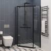 Душевой уголок Cerutti Spa ZP91B 90x90, профиль черный фото 2