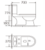 Унитаз-компакт Iberica Blanca Albo IB.ALB.121.1B1, с крышкой-сиденьем микролифт фото 6