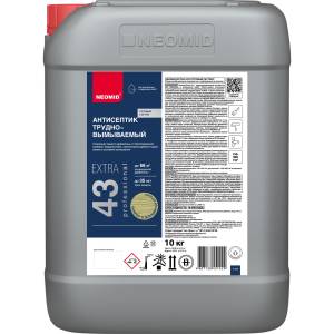Трудновымываемый антисептик Neomid Extra 10 кг