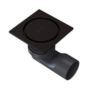 Душевой трап Knotlor Ядро SDSC100BL матовый черный, 10x10 см