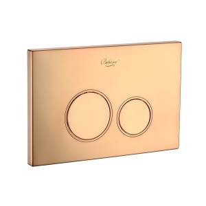 Кнопка смыва Boheme 658 пластик Gold, глянец, круглая