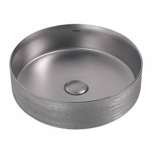 Раковина Abber Bequem AC2109BSM 40 см, серебро матовое