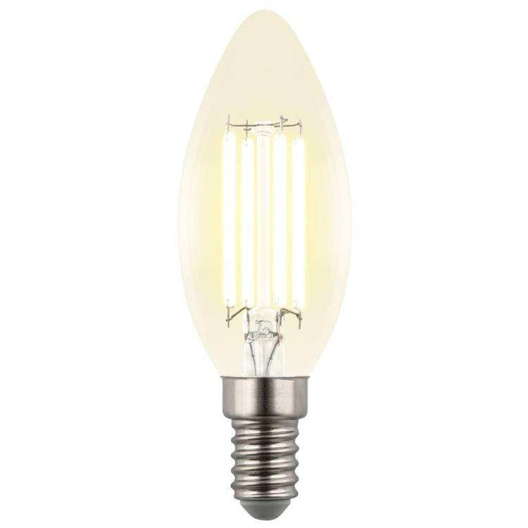 Лампа светодиодная Uniel E14 4W 3000K прозрачная LED-C35-4W/3000K/E14/CL GLY01TR