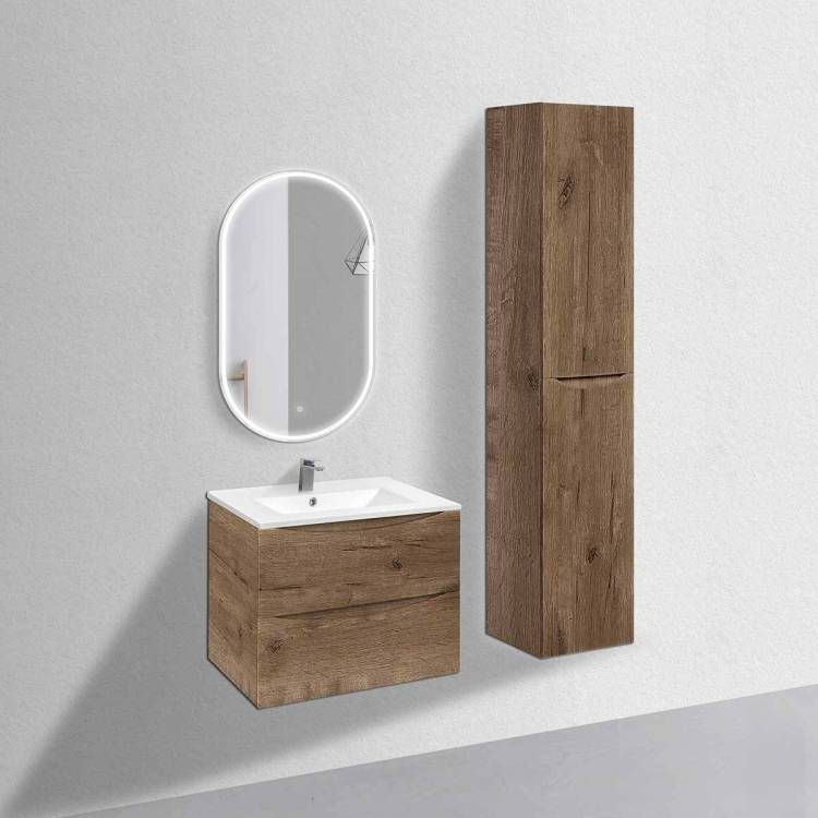 Тумба с раковиной Vincea Mia 700 2 выкатных ящика, V.Oak