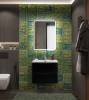 Тумба с раковиной BelBagno MARINO-CER-N-600-2C-SO-NL-P подвесная, Nero Lucido, 51.6x61x46 фото 4