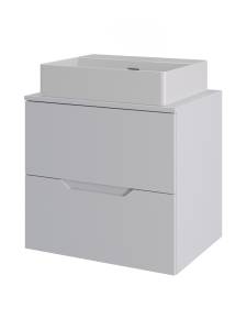 Тумба с раковиной Agger Свит SWE600ETWH-ST-4500W белая матовая, 60 см